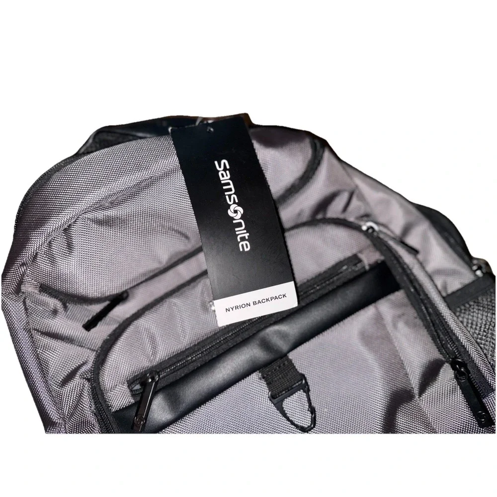 Samsonite Nyrion Classic Backpack Work/Travel Laptop Charcoal 155615-1174 NWT